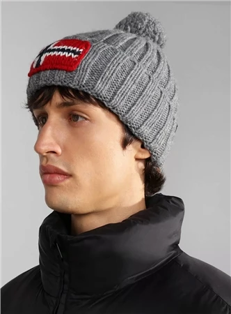 Napapijri Grey Semiury Beanie 4 Napapijri Grey Semiury Beanie - Image 4