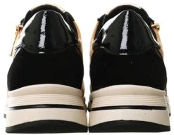 Zanni Black / Leopard Print Panel Lioness Lace Up Trainer -Jack & Jones Store 26408 2