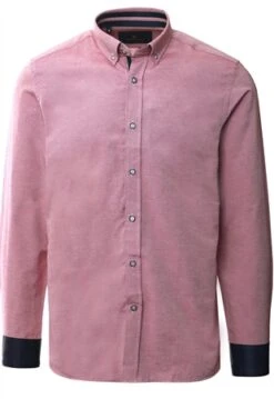 Daniel Rosso Burgundy Long Sleeve Oxford Shirt