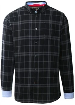Duke Black Check Harwich Button Down Collar Shirt