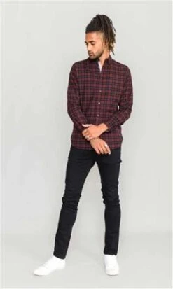 Duke Red Holton Flannel Check Shirt -Jack & Jones Store 26496 2