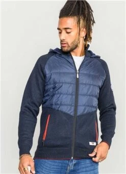 Duke Navy Norbury Jacket With Fleeced Lining And Hood -Jack & Jones Store 26501 3