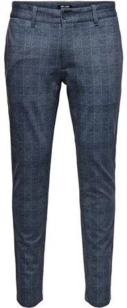 Only & Sons Blue Mark Slim Tapered Fit Trousers