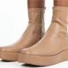Public Desire Beige Pu Not Okay Platform Boot