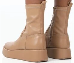 Public Desire Beige Pu Not Okay Platform Boot -Jack & Jones Store 26519 3