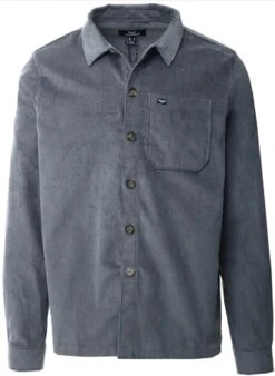 Threadbare Charcoal Charcoal Cord Shirt