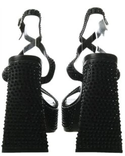 Public Desire Black Diamanté Open Toe Shoe -Jack & Jones Store 26529 2