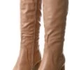 Dv8 Nude Square Toe Knee High Boots