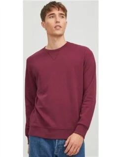 Jack & Jones Rhododendron Basic Crew Neck Sweatshirt -Jack & Jones Store 26542 3