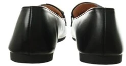 No Doubt Black Flat Loafer With Gold Buckle -Jack & Jones Store 26546 2