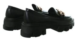 No Doubt Black Loafer With Gold Buckle -Jack & Jones Store 26547 3