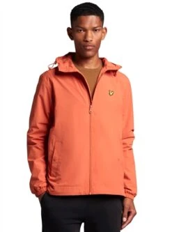 Lyle & Scott Victory Orange Zip Through Hooded Jacket -Jack & Jones Store 26551 3