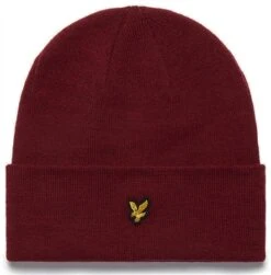 Lyle & Scott Burgandy Beanie