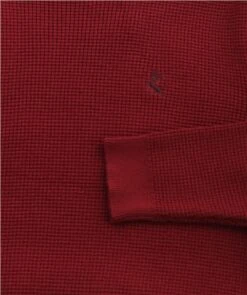 Kensington Red Alcala Crew Neck Knitted Jumper -Jack & Jones Store 26581 2