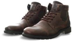 Bull Boxer Brown Leather Lace Up Boots