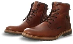 Bull Boxer Tan Leather Lace Up Boots