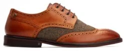Base London Tan Chaplin Twill Mix Brogue -Jack & Jones Store 26594 2