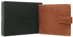 Dice Brown Harris Leather Wallet In A Box