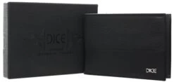 Dice Black Millar Leather Wallet In A Box