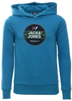 Jack & Jones Sea Of Belize / Blue Junior Loopback Hoodie