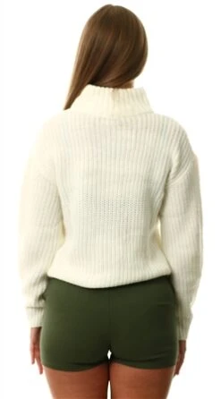 Parisian Khaki Military Button High Waisted Shorts -Jack & Jones Store 26683 3