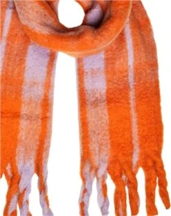Pieces Orange Netra Long Scarf -Jack & Jones Store 26694 3