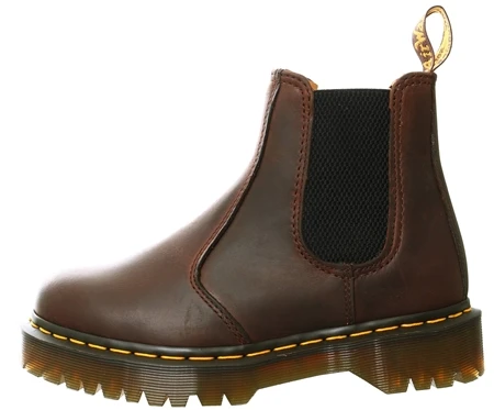 Dr. Martens Dr Martens Dark Brown Crazy Horse + Pu 2976 Bex Chelsea Boots 2 Dr. Martens Dr Martens Dark Brown Crazy Horse + Pu 2976 Bex Chelsea Boots - Image 2