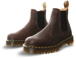 Dr. Martens Dr Martens Dark Brown Crazy Horse + Pu 2976 Bex Chelsea Boots