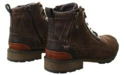 Mustang Dark Brown Lace And Zip Detail Boot -Jack & Jones Store 26716 3