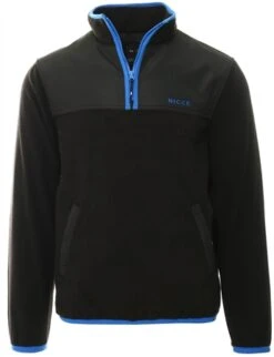 Nicce Black/ Royal Blue Westpoint 1/4 Zip Fleece