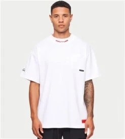 The Couture Club White Pocket T-Shirt With Neckline Interest -Jack & Jones Store 26772 3