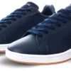 Lacoste Navy / Gum Carnaby Pro Leather Colour Contrast Trainers