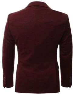 Alex & Turner Burgundy Marl Slim Fit Blazer -Jack & Jones Store 26815 3