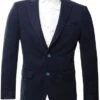 Alex & Turner Navy Tweed Slim Fit Blazer