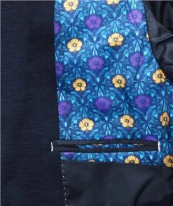 Alex & Turner Navy Tweed Slim Fit Blazer -Jack & Jones Store 26816 2