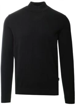 Jack & Jones Black Mock Neck Knitted Jumper