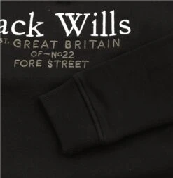 Jack Wills Black Junior Crew Neck Sweatshirt -Jack & Jones Store 26937 2