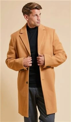 Threadbare Camel Tailored Coat -Jack & Jones Store 26990 3