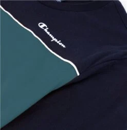 Champion Navy / Teal Colour Block Cotton T-Shirt -Jack & Jones Store 27051 2