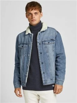 Jack & Jones Blue / Blue Denim Jean Na 141 Denim Jacket -Jack & Jones Store 27058 3