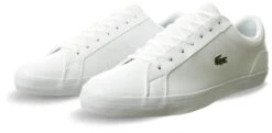 Lacoste White Lerond Leather Trainers