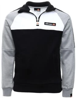 Ellesse Grey Marl Bandiere Junior Zip Track Top