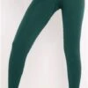 Missy Empire Bottle Green Cyndi Seamless Ribbed High Waisted Leggings