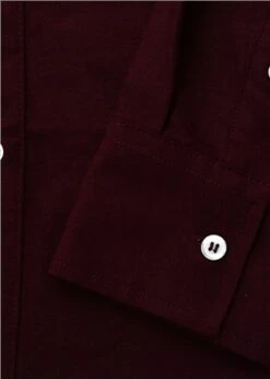 Brave Soul Burgundy Pompeii Button Shirt -Jack & Jones Store 27157 2