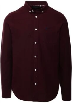 Brave Soul Burgundy Pompeii Button Shirt