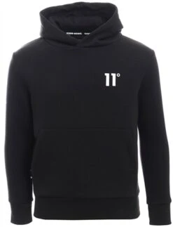 11 Degrees Black Junior Core Pullover Hoodie Small Logo