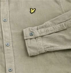 Lyle & Scott Khaki Smoke Fine Textured Shirt -Jack & Jones Store 27182 2