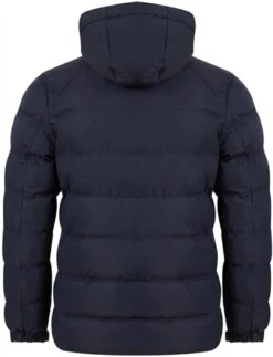 Tokyo Laundry Sky Captain Navy Yorkshire Quilted Puffer Coat With Hood -Jack & Jones Store 27202 3
