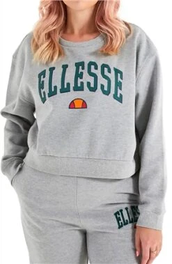 Ellesse Grey Marl Nester Crop Sweat -Jack & Jones Store 27259 2
