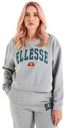 Ellesse Grey Marl Nester Crop Sweat